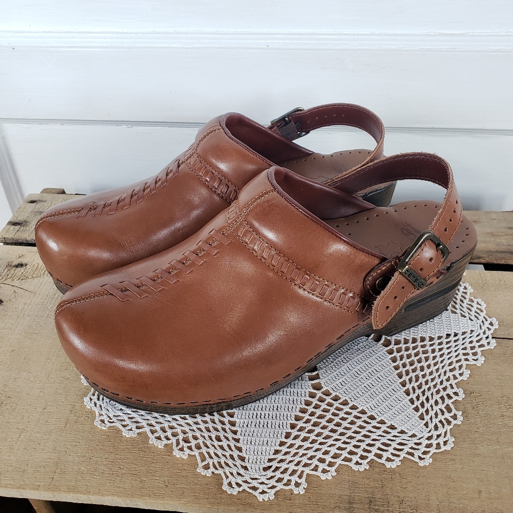 **SOLd*thankyou🌹Dansko Honey Clogs "Ingrid"▪︎Sling-back Braided Mule Slide•EU40 - Picture 7 of 15